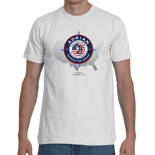 RTDNOW USA Men's T-shirt, White