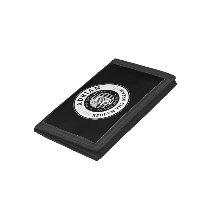 Black TriFold Nylon Wallet